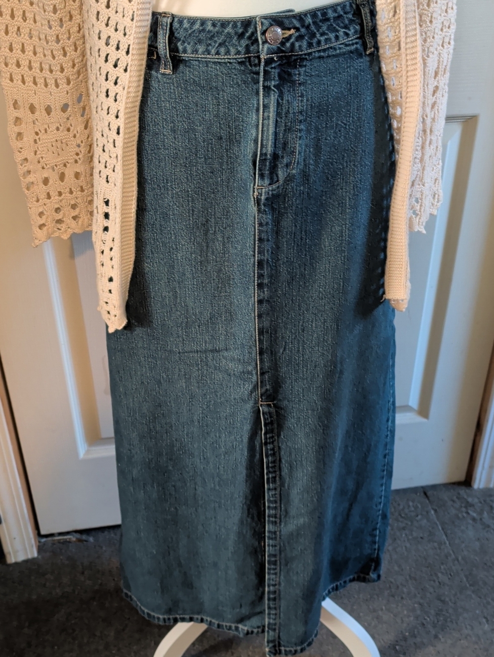 Old Navy Denim Maxi Skirt - Blue